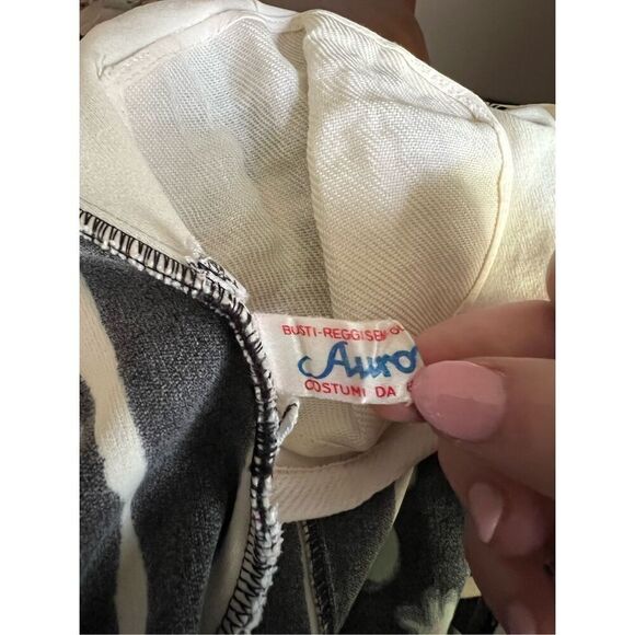 Vintage 1960s 1970s Swimsuit Bathing Suit Mod MCM Psychedelic Striped Bikini - Picture 7 of 7